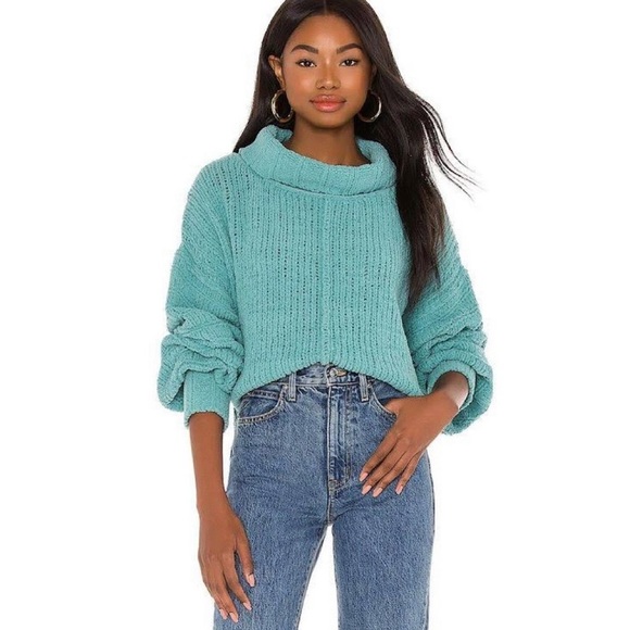 Free People Be Yours Pullover Emerald Aura - Picture 4 of 8